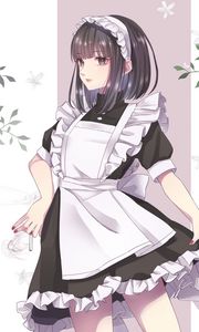 Preview wallpaper girl, maid, costume, anime