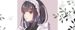 Preview wallpaper girl, maid, costume, anime