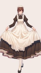 Preview wallpaper girl, maid, dress, anime