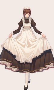 Preview wallpaper girl, maid, dress, anime