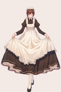 Preview wallpaper girl, maid, dress, anime