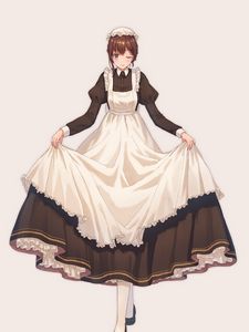 Preview wallpaper girl, maid, dress, anime