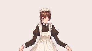 Preview wallpaper girl, maid, dress, anime