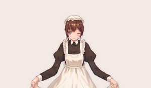 Preview wallpaper girl, maid, dress, anime