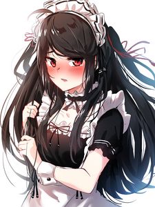 Preview wallpaper girl, maid, embarrassment, anime