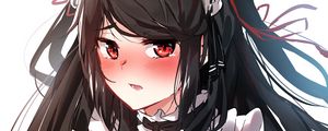 Preview wallpaper girl, maid, embarrassment, anime