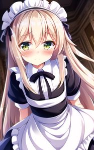 Preview wallpaper girl, maid, hair, anime