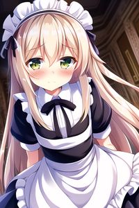 Preview wallpaper girl, maid, hair, anime