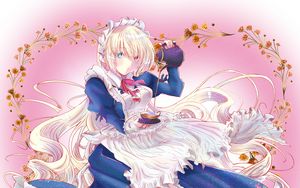 Preview wallpaper girl, maid, tea, anime, art