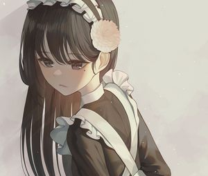 Preview wallpaper girl, maid, uniform, anime