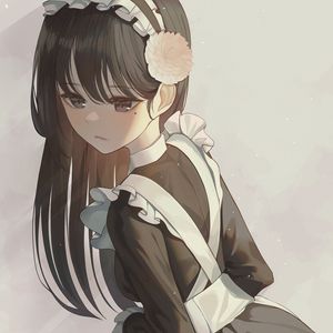 Preview wallpaper girl, maid, uniform, anime