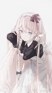 Preview wallpaper girl, maid, uniform, anime, art