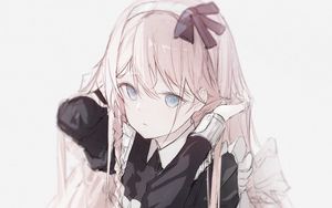 Preview wallpaper girl, maid, uniform, anime, art