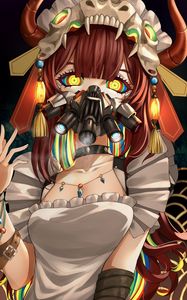 Preview wallpaper girl, mask, anime