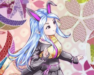 Preview wallpaper girl, movement, ears, anime