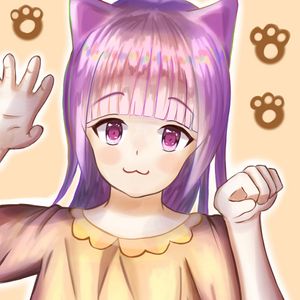 Preview wallpaper girl, neko, cat, gesture, anime, cute