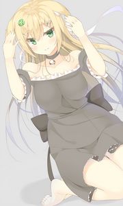 Preview wallpaper girl, neko, dress, anime