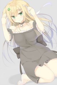 Preview wallpaper girl, neko, dress, anime
