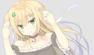 Preview wallpaper girl, neko, dress, anime