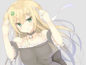 Preview wallpaper girl, neko, dress, anime