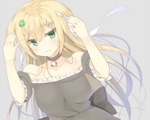 Preview wallpaper girl, neko, dress, anime