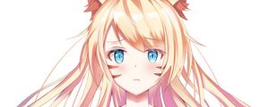 Preview wallpaper girl, neko, ears, glance, anime
