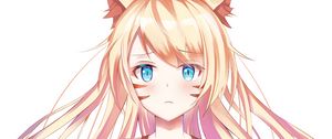 Preview wallpaper girl, neko, ears, glance, anime