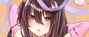 Preview wallpaper girl, neko, ears, pose, anime