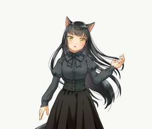 Preview wallpaper girl, neko, ears, tail, anime