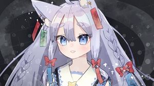 Preview wallpaper girl, neko, ears, anime, art