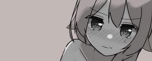 Preview wallpaper girl, neko, ears, tears, sad, anime, art