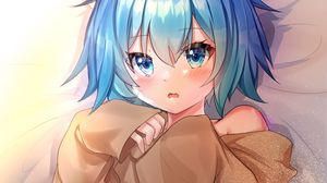Preview wallpaper girl, neko, ears, anime, art, cute