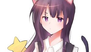 Preview wallpaper girl, neko, ears, anime