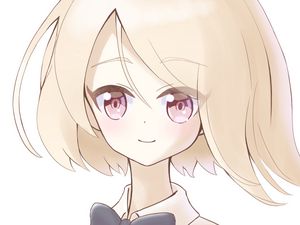 Preview wallpaper girl, neko, ears, glance, anime, light
