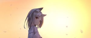 Preview wallpaper girl, neko, ears, look, dress, anime