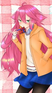 Preview wallpaper girl, neko, gift, anime