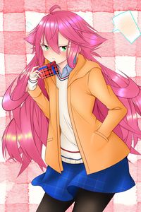 Preview wallpaper girl, neko, gift, anime