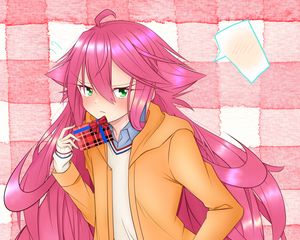 Preview wallpaper girl, neko, gift, anime