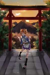 Preview wallpaper girl, neko, paws, anime