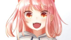 Preview wallpaper girl, neko, smile, anime