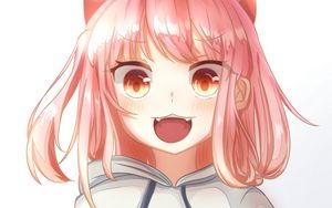 Preview wallpaper girl, neko, smile, anime