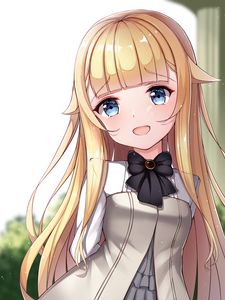 Preview wallpaper girl, neko, smile, ears, anime