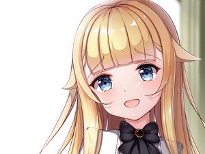 Preview wallpaper girl, neko, smile, ears, anime