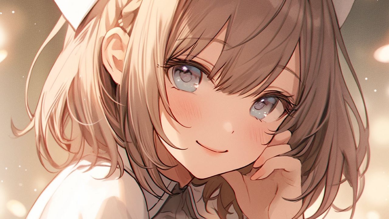 Wallpaper girl, nurse, smile, anime