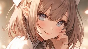 Preview wallpaper girl, nurse, smile, anime