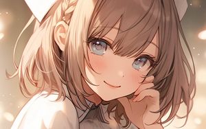 Preview wallpaper girl, nurse, smile, anime