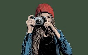 Preview wallpaper girl, photographer, art