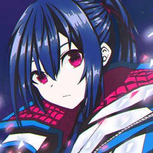 Preview wallpaper girl, ponytail, jacket, anime