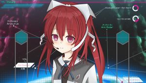 Preview wallpaper girl, ponytails, future, anime, art