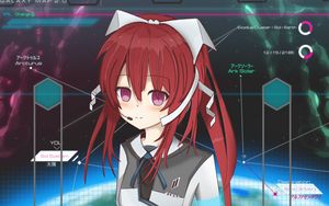 Preview wallpaper girl, ponytails, future, anime, art